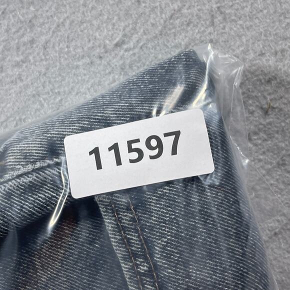 VTG Levi's 501 Shorts Women 28 Gray High Rise Button Fly Cutoff Distressed Denim - Picture 11 of 11